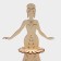 Napotnik Wooden Dolyana "Beautiful Bride", 21.5 × 14.5 cm