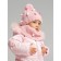 Children's knitted set for girls: hat and snood, size 46