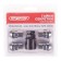 Secretary nuts Skyway, M14x1.50 32mm, Closed cone, 5 ray, 1 cl, chromium, set 4 pcs