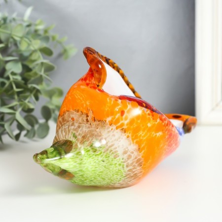 Suvenir glass "Multi -colored sink" under Murano glass 23x9x11 cm-1