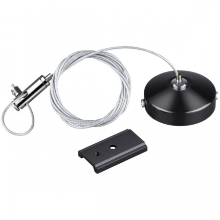 Suspending kit with a 1-meter novotech cable. Flum, black color