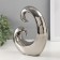 Souvenir Ceramics "Abstraction. Amulet" Silver 17x5.5x19 cm