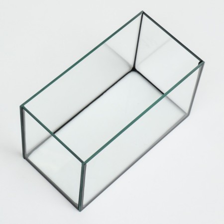 Aquarium "rectangular" with a lid, 5 liters, 25 x 13 x 15.5/18 cm, bleached oak-4