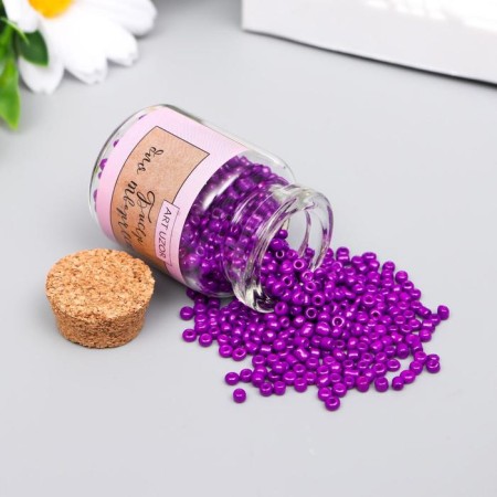 12/0 round beads in the bottle "purple-violet" 20 g-1