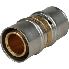 The coupling press Stout SFP-0003-003232, D = 32 mm, connecting, brass