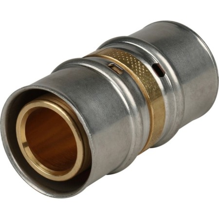 The coupling press Stout SFP-0003-003232, D = 32 mm, connecting, brass