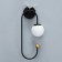Bra "bird" E27 40W LED 2W gold-black 20.5x12x44.5cm