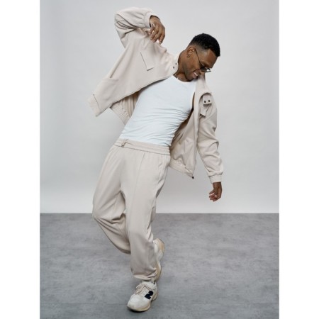 Sports suit men's, size 48, beige color-15