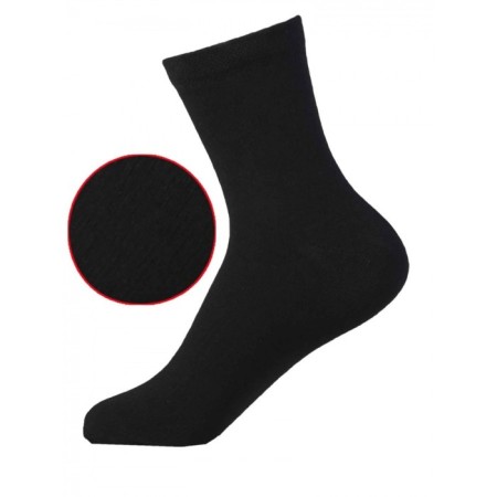 Set of women's socks, size 23-25, 6 pairs, black color, white, assorted-2