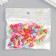 Beads for creativity plastic "Heart -to -beeous" Color set 100 pcs 1x1.1 cm