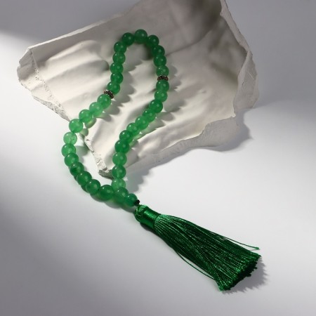 Parsing Muslim ball No. 10 "Jade", 36 beads with jumpers-1