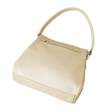 Female bag, artificial leather, beige 27x7.5x24 cm-1