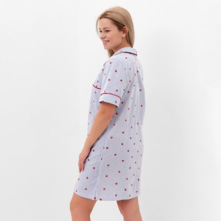 Homemade dress, blue/red color, size 52-2