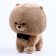 Soft toy "Dog" with a butterfly, 22 cm, beige color