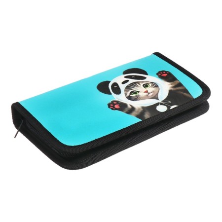 Penal 1 section 115 x 205 x 30 mm, calligrata "cat panda", laminated cardboard-2