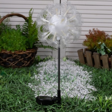 Garden lamp on a sunny battery "Block", 70 cm, 1 LED, glow warm white-1