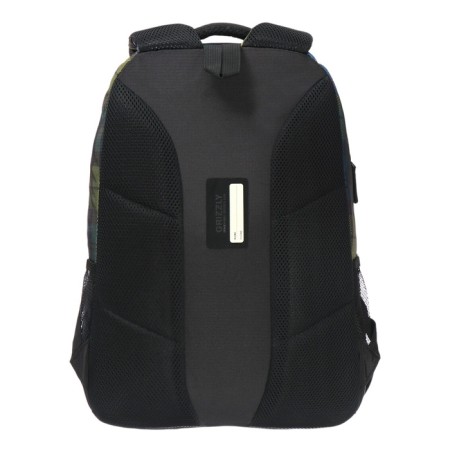 Youth backpack 45 x 32 x 23 cm, Grizzly, ergonomic back, green/blue-5