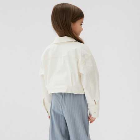Small shirt upper reproach. Children's Kaftan p. 36 (134-140 cm), milk-3