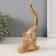 Souvenir Polystone "Elephant and Elephant. Indian patterns" Gold 10.3x6.6x18.8 cm