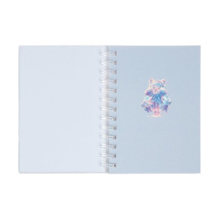 Notebook Gift Book on the comb 80l, line, color block, cover. 3D anime (17.7x13.7cm) 10539-4