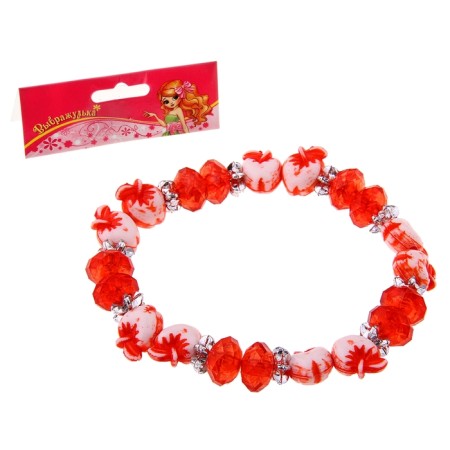 Bracelet "chosen" apples, red color, d = 6 cm-2