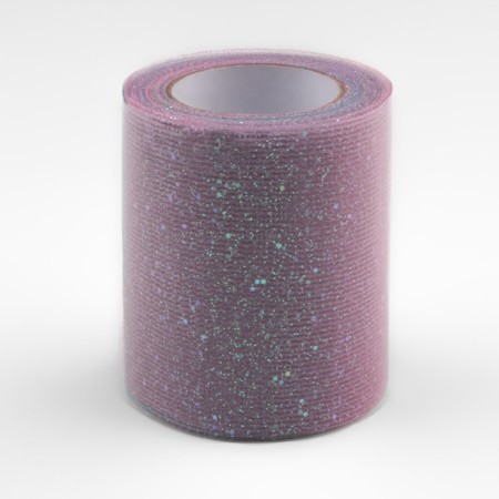 Fatin with glitter "Rainbow", 7.5 cm, 11 ± 1 g/sq.m, 9 ± 0.5 m, lilac color No. 2-2