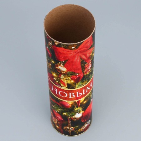 Tubus for the bottle "New Year's Beauty", 9.5 x 34 cm, New Year-4