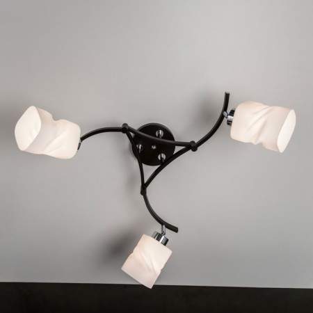 Ceiling chandelier Citilux "Berta" CL126132, 62x62x37 cm, 3x75W, E27, brown color-4