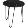 Shani quartz coffee table black/metal, black 60x60x62 cm