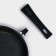 The frying pan “Elite”, d = 24 cm, plastic handle, glass cover, anti -stick coating, black color