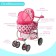 Stroller for dolls Winter-summer 2 in 1, regulates a pen, a metal frame