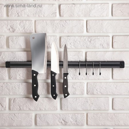 Holder for knives magnetic with hooks of the share "Line", 51 cm-6