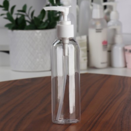 A bottle for storage, with a dispenser, 200 ml, white/transparent color-2