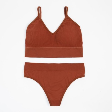 Female set (top, panties) 118 Brown color, rr 42-44-5