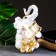 Pigger "Elephant with Money" White-gold, 15x13x26cm