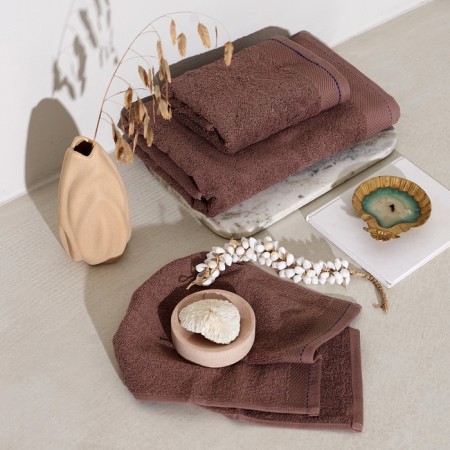 Tmachry Lovelife "Plain" 50*90 cm, col. cappuccino, 100% cotton, 450 g/m2