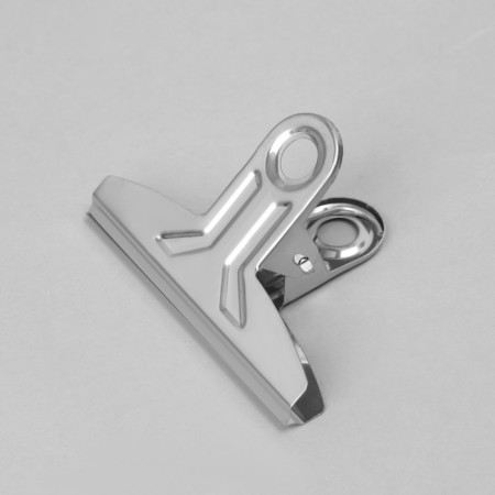 Metal clothespin 7.5 × 3.5 × 5 cm, (packing 20 pcs.), Color Chrome-1