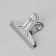 Metal clothespin 7.5 × 3.5 × 5 cm, (packing 20 pcs.), Color Chrome