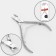 Manicure nippers for cuticle, double spring, 10 cm, blade length-4 mm, on the blist, silver color, PNEC-303-S-LJ