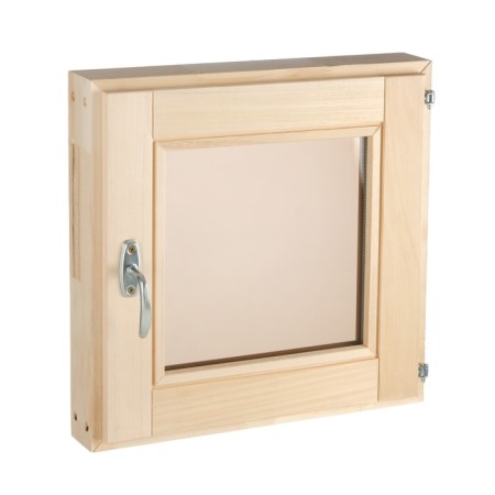 Window - window, 40x40cm, bronze double -glazed window, linden-1