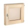 Window - window, 40x40cm, bronze double -glazed window, linden