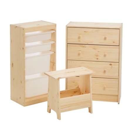 Children's chair Svala, 27x57x29, Massive Pine-6