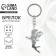 Key keychain Acrylic mirror "Fairy", 3.7 x 5.2 cm