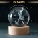 Souvenir Glass backlight "Ball. Butterfly" d = 6 cm stand wood, usb
