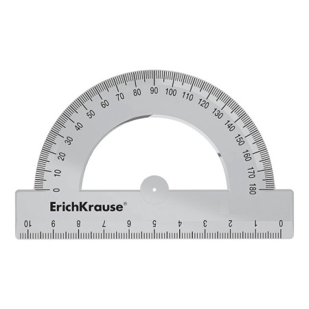 Transporter 10 cm 180 °, Erichkrause "Clear", plastic, transparent, box display-1