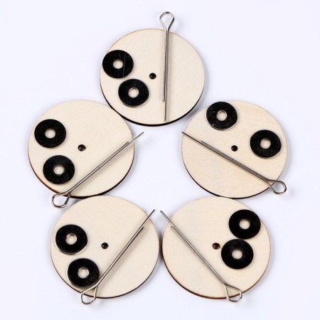 Fastards for the joints of toys, discs 20 pcs. 4 cm, washers 20 pcs., Shplint 10 pcs.-2