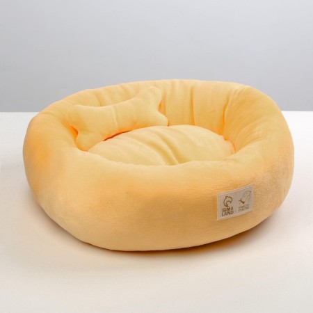 A bed with a bone, 45x35x11 cm, peach-2