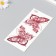 Black Black Tattoo "Blobo with Flower Wing" 9x19 cm