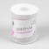 Rhinestones and beads are thermoclayes, width - 10 mm, 4.5 ± 0.5 m, ivory color