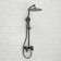 The shower system wasserkraft a174.160.078.cb, tropical shower, shower, black